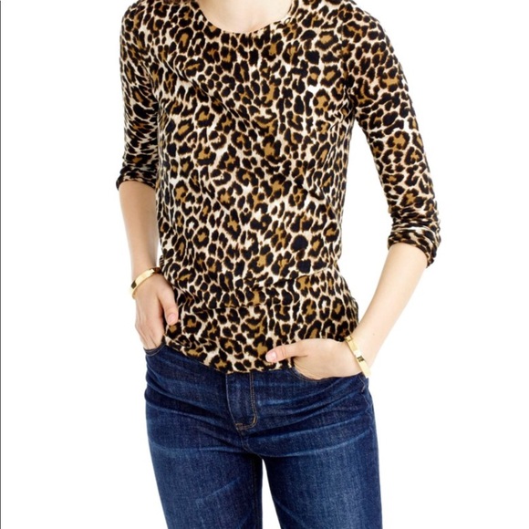 J. Crew Sweaters - J.Crew Tippi Sweater in Leopard Print SZ XS